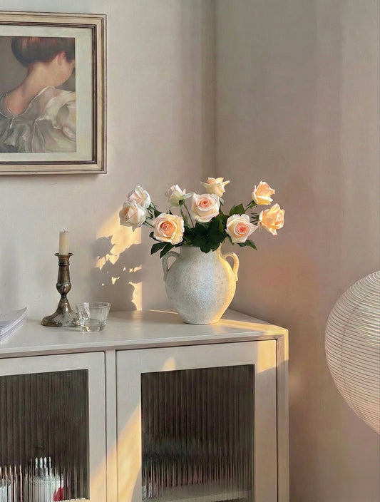 Real Touch White Budding Rose (Single-Stem Price)