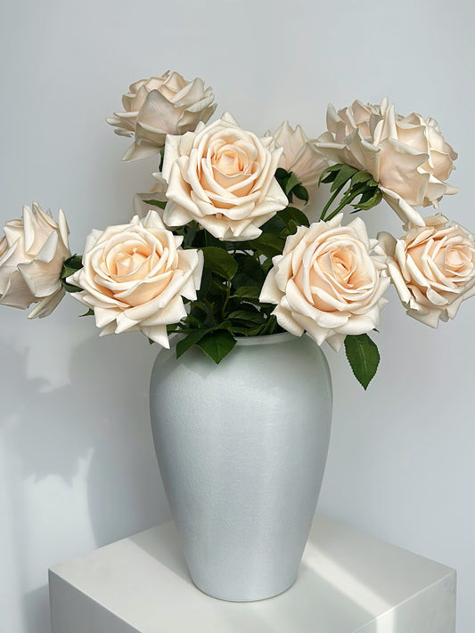 Deluxe Real Touch Rose in Champagne Color (Single-Stem Price)