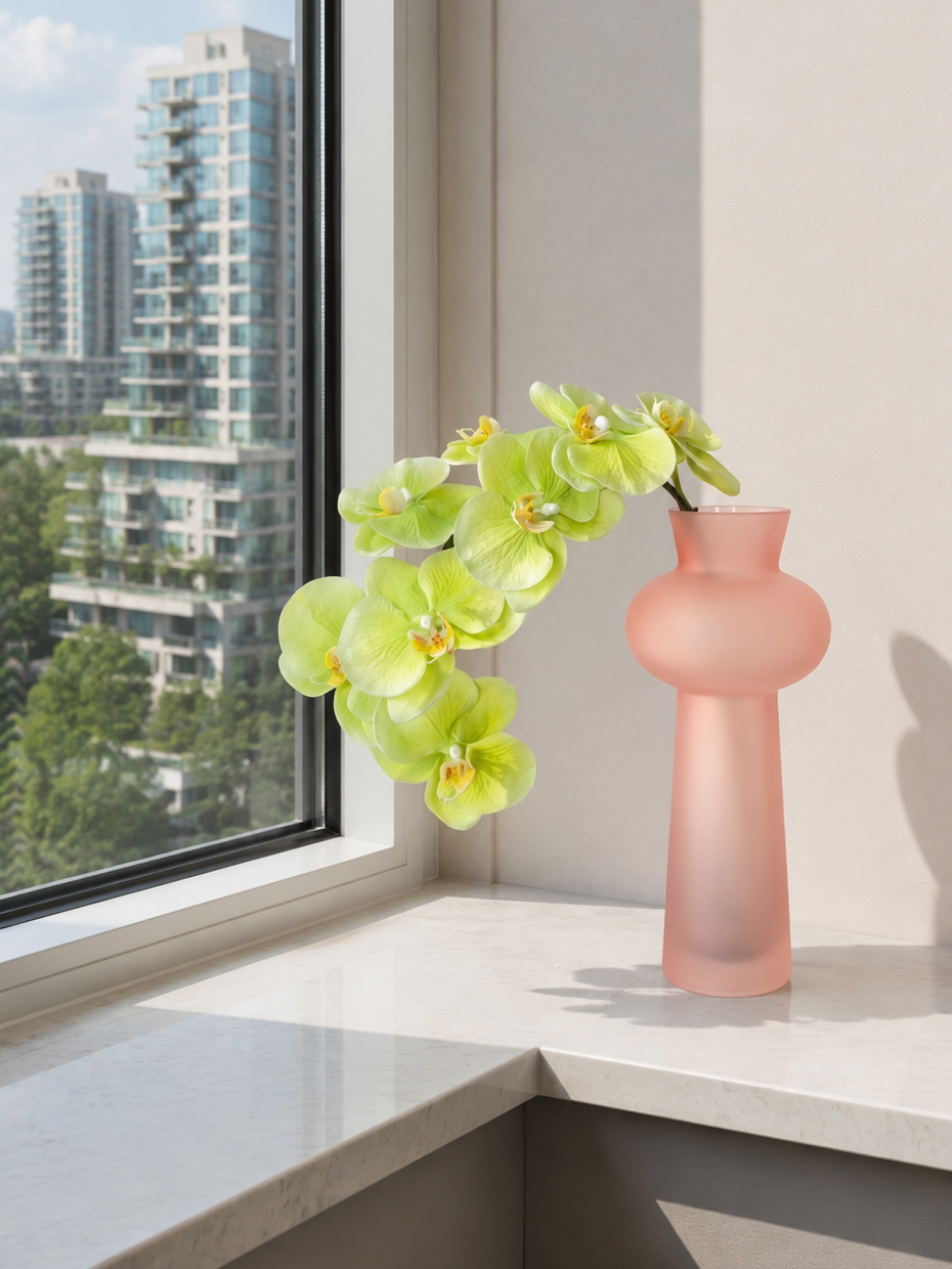 Deluxe Real Touch Phalaenopsis Orchid in Green (Single-Stem Price)