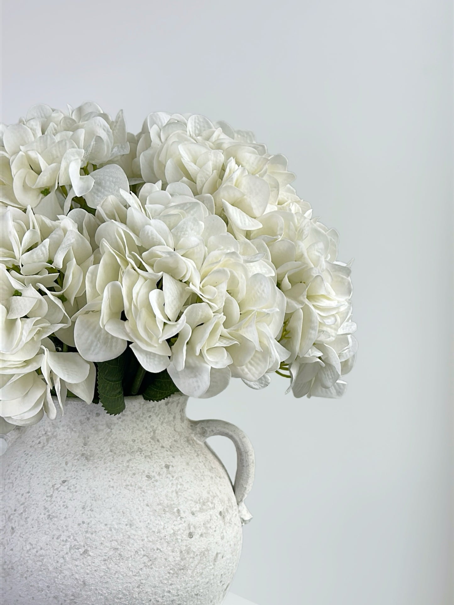 Real Touch Hydrangea in Cream White