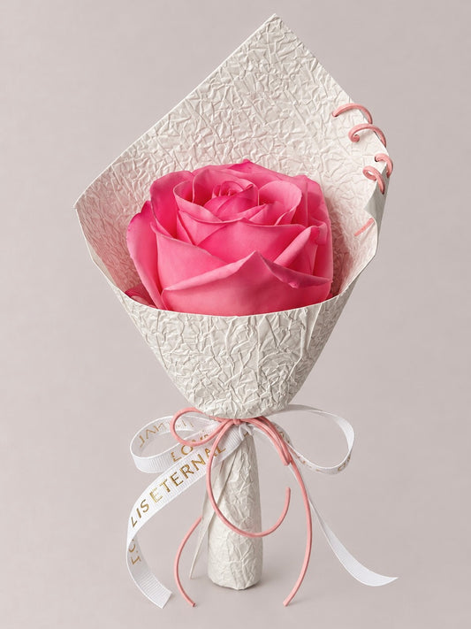 Free Shipping Experience Kit - Deluxe Real Touch Rose in Bridal Blush Pink