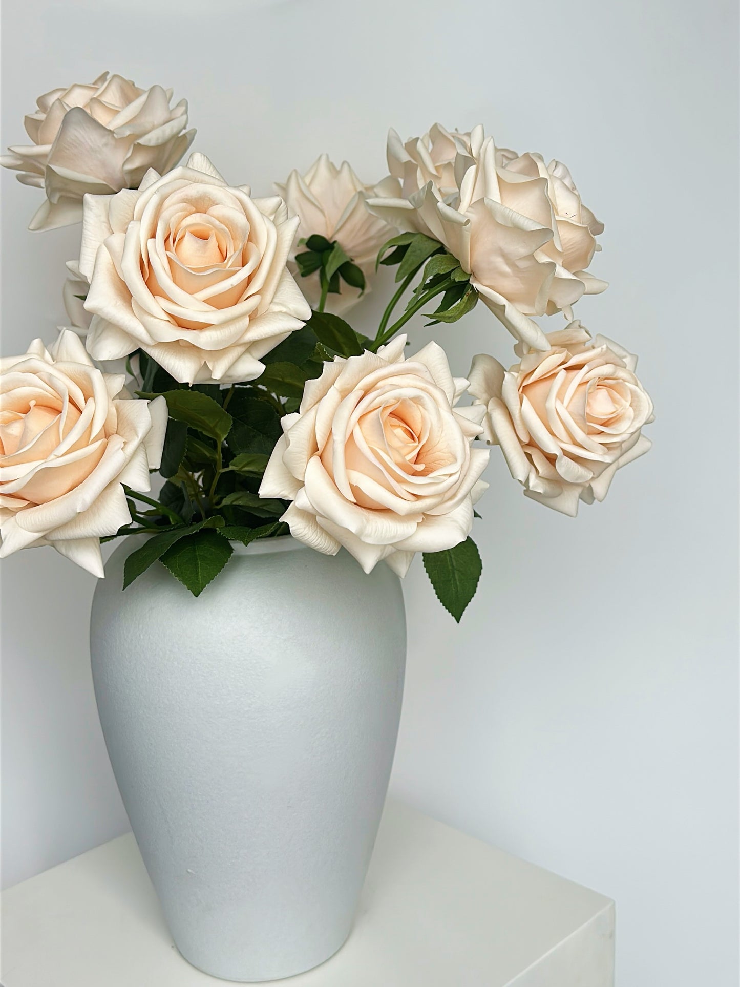 Deluxe Real Touch Rose in Champagne Color (Single-Stem Price)