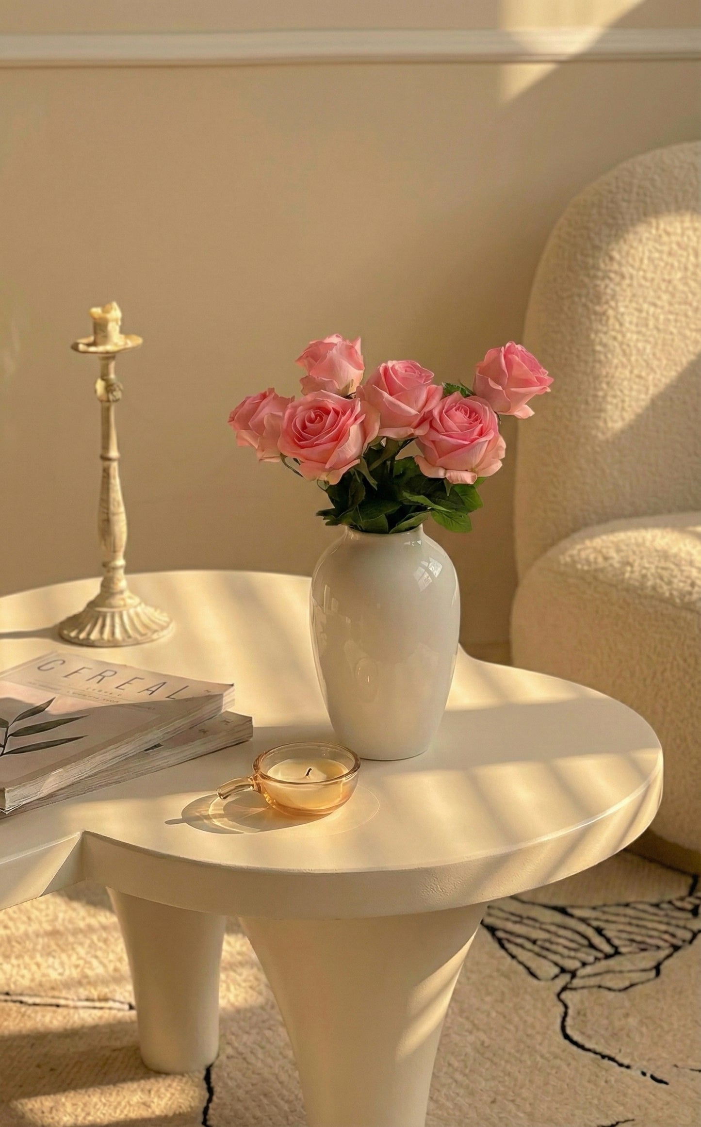 Deluxe Real Touch Rose in Bridal Blush Pink (Single-Stem Price)