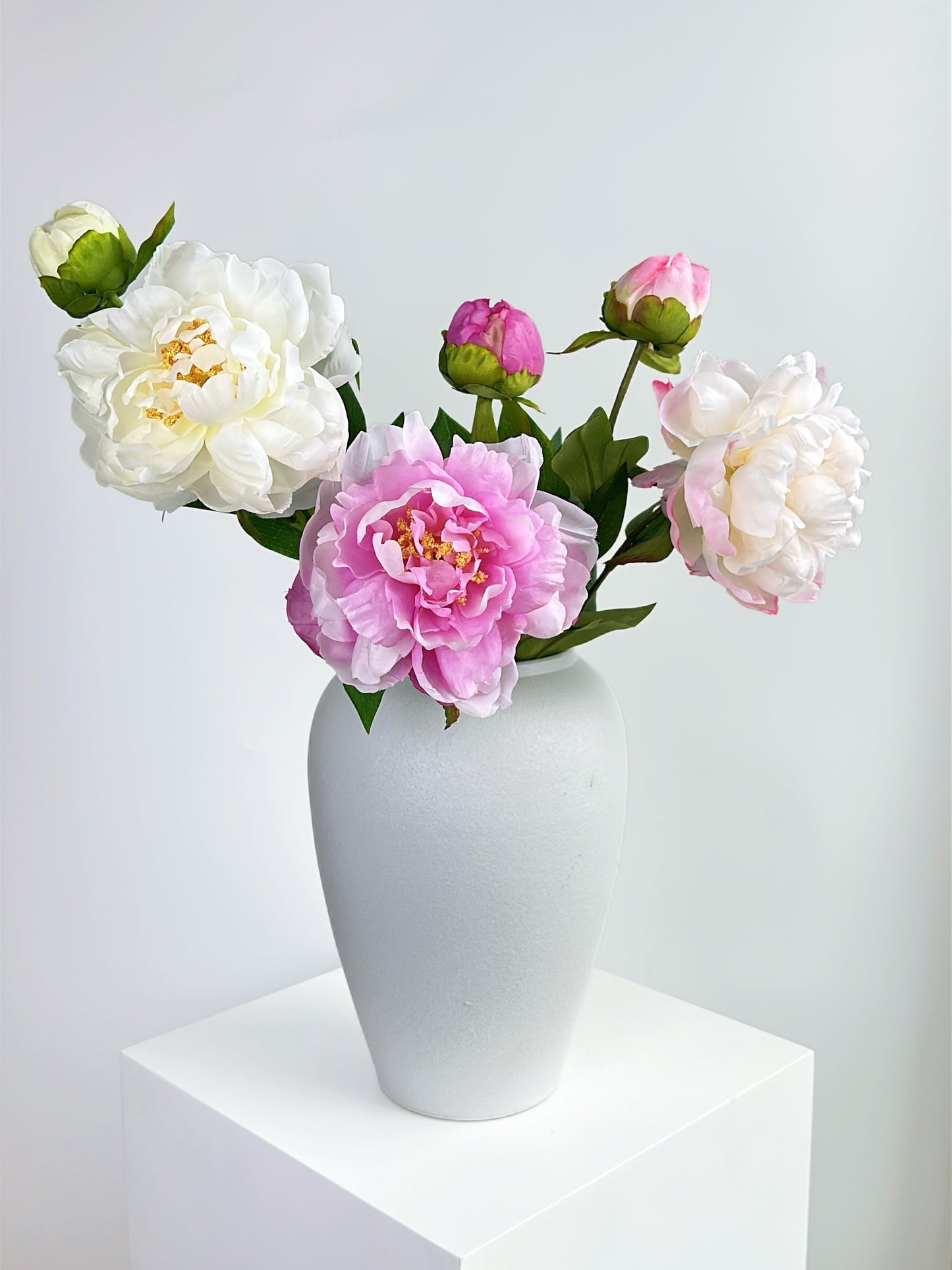 2-Head Luxury Peony Flower in Purple Pink