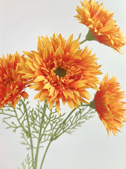 Artificial Gerbera Daisy in Golden Yellow