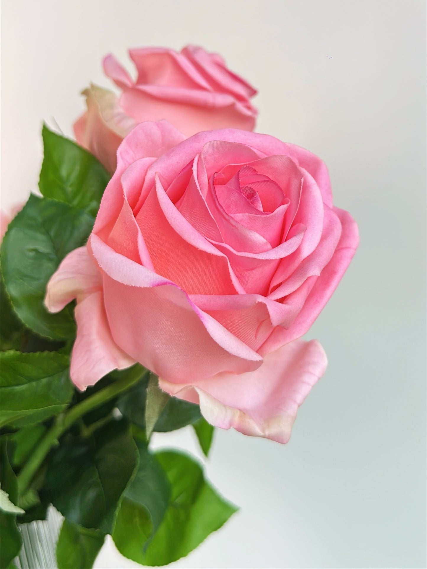 Deluxe Real Touch Rose in Bridal Blush Pink (Single-Stem Price)