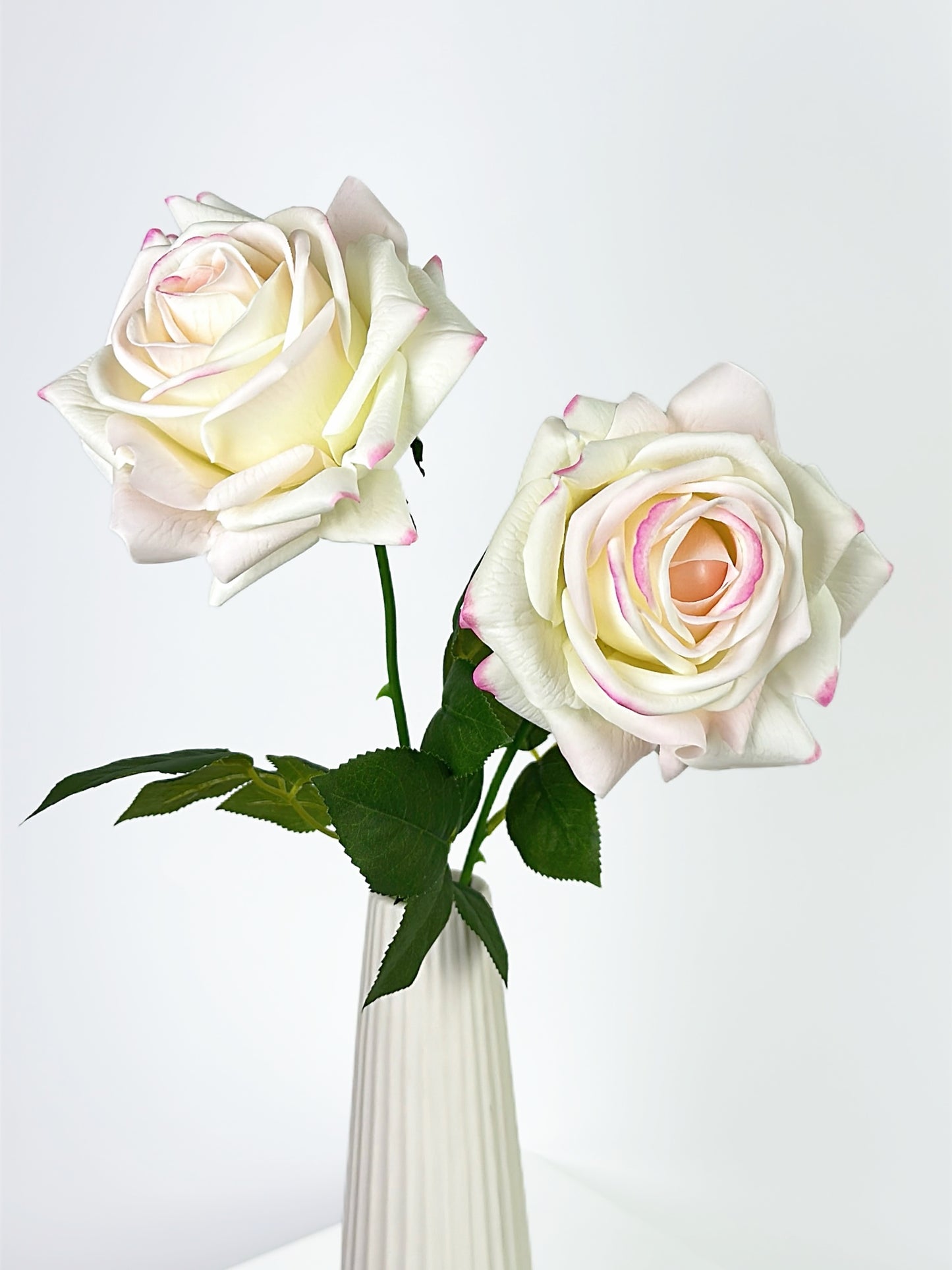 Deluxe Real Touch Rose in Blush Pink