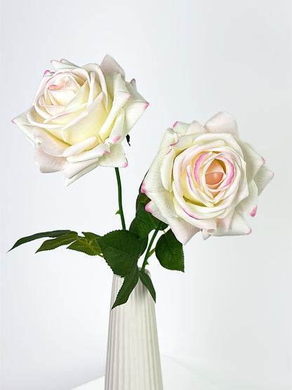 Deluxe Real Touch Rose in Blush Pink
