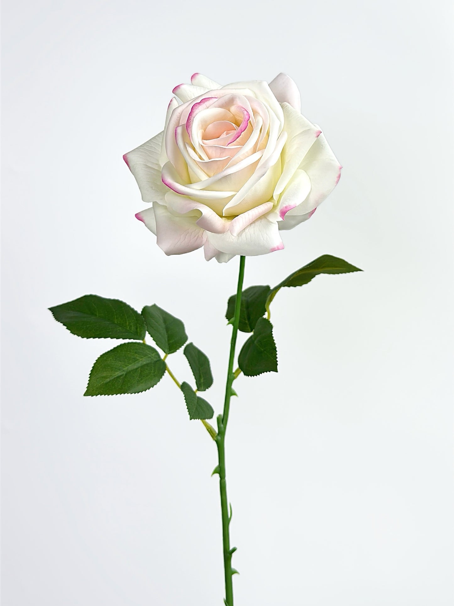 Deluxe Real Touch Rose in Blush Pink