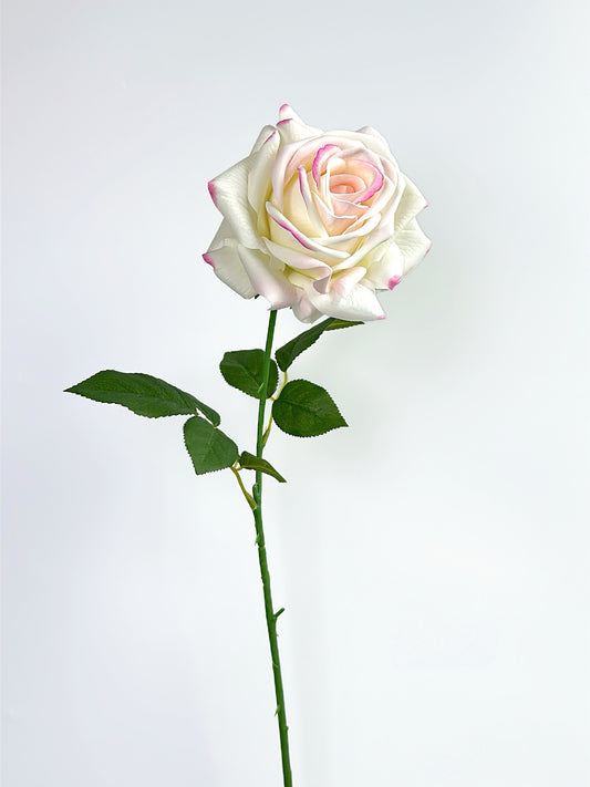 Deluxe Real Touch Rose in Blush Pink