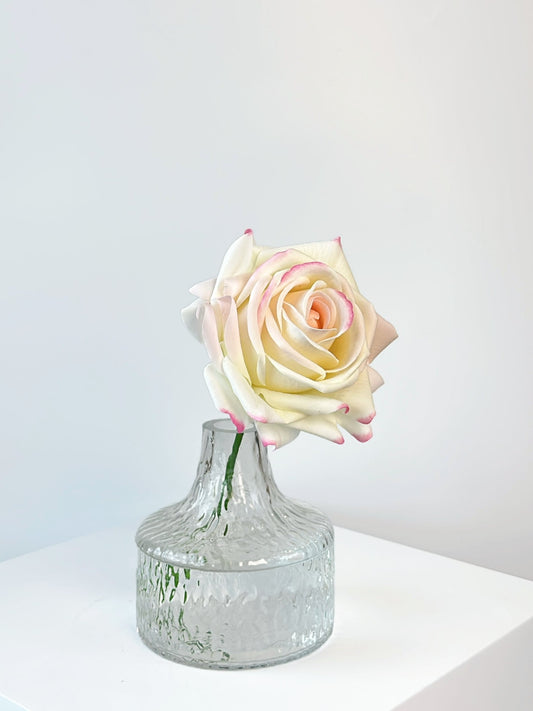 Deluxe Real Touch Rose in Blush Pink