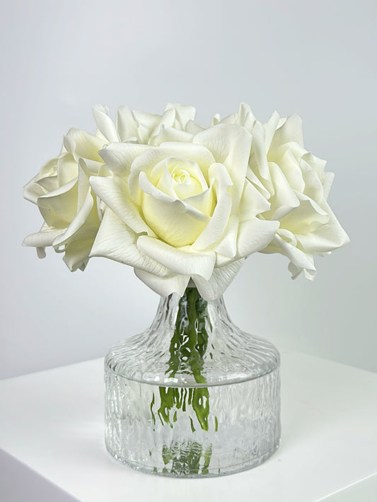 Deluxe Rose Bouquet in Cream White