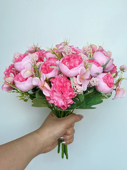 Floral Garden in Sunset Coral (Bundle Price)