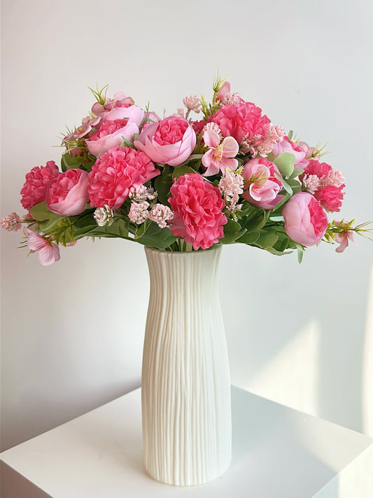 Floral Garden in Sunset Coral (Bundle Price)