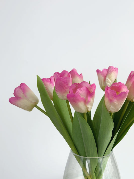 Pink Real Touch Tulip Bouquet