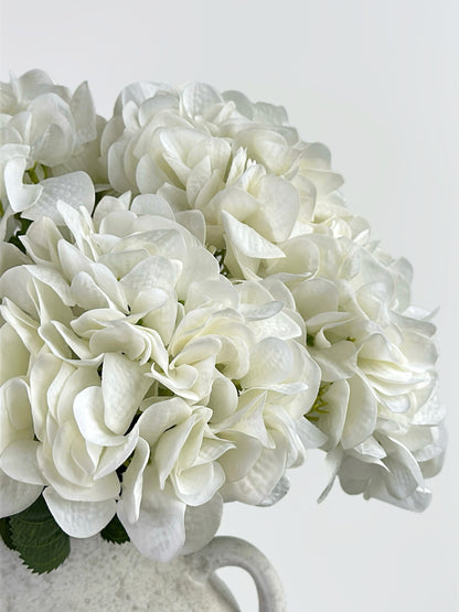 Real Touch Hydrangea in Cream White