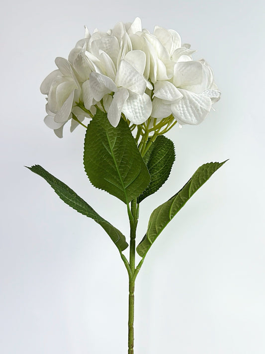 Real Touch Hydrangea in Cream White