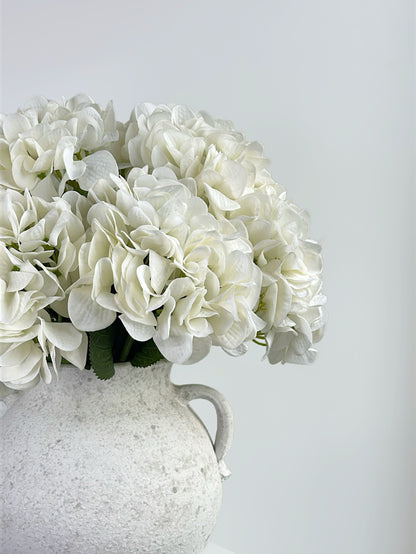 Real Touch Hydrangea in Cream White