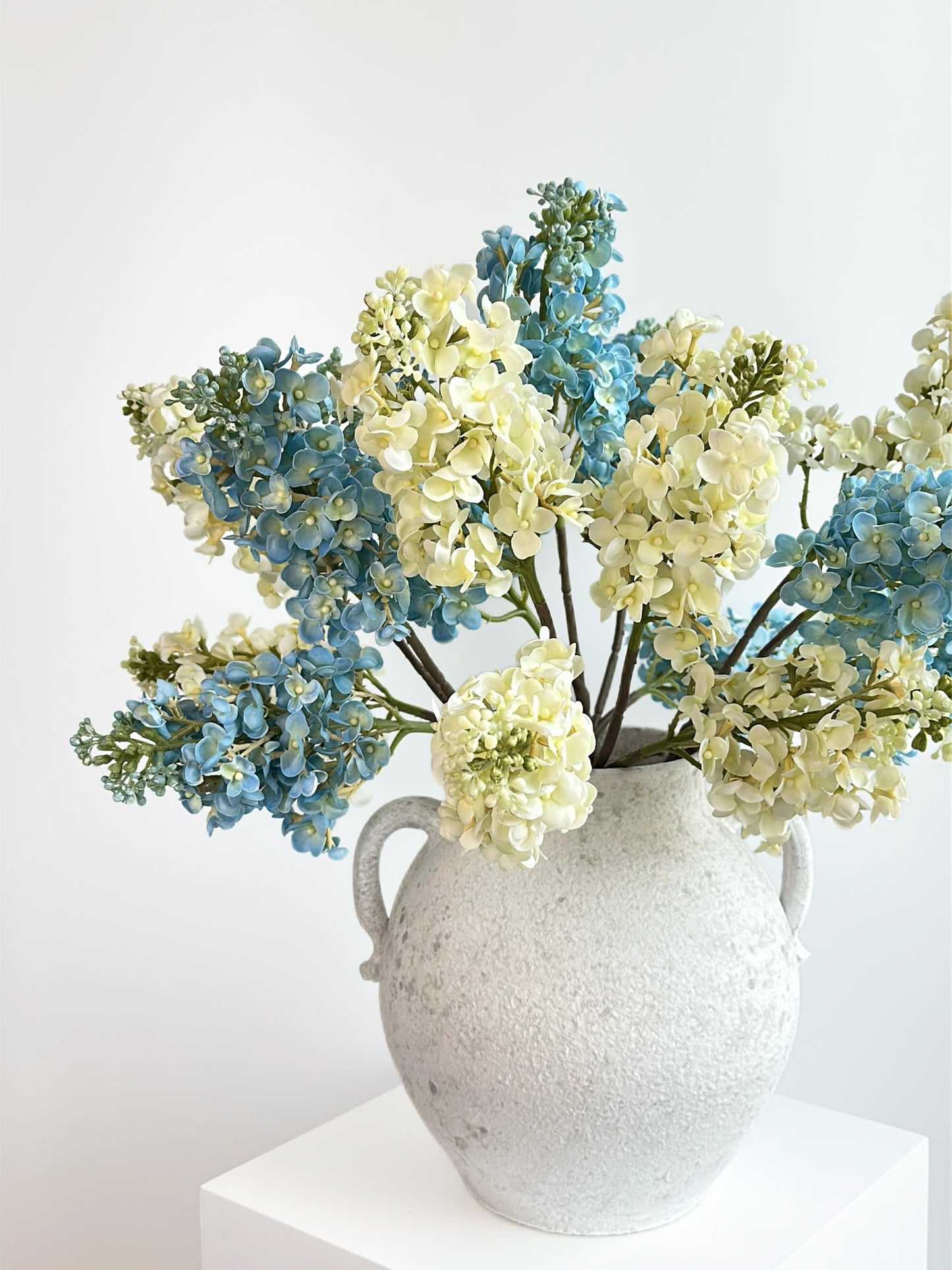 Cream Real Touch Lilac Blooming Branch