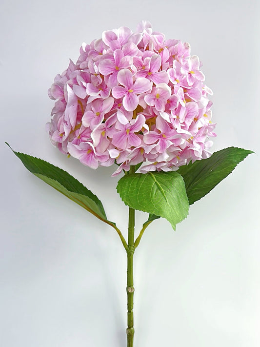 Real Touch Long Stem Hydrangea in Light Pink