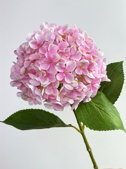 Real Touch Long Stem Hydrangea in Light Pink