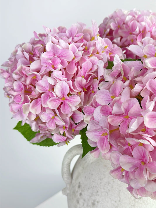 Real Touch Long Stem Hydrangea in Light Pink