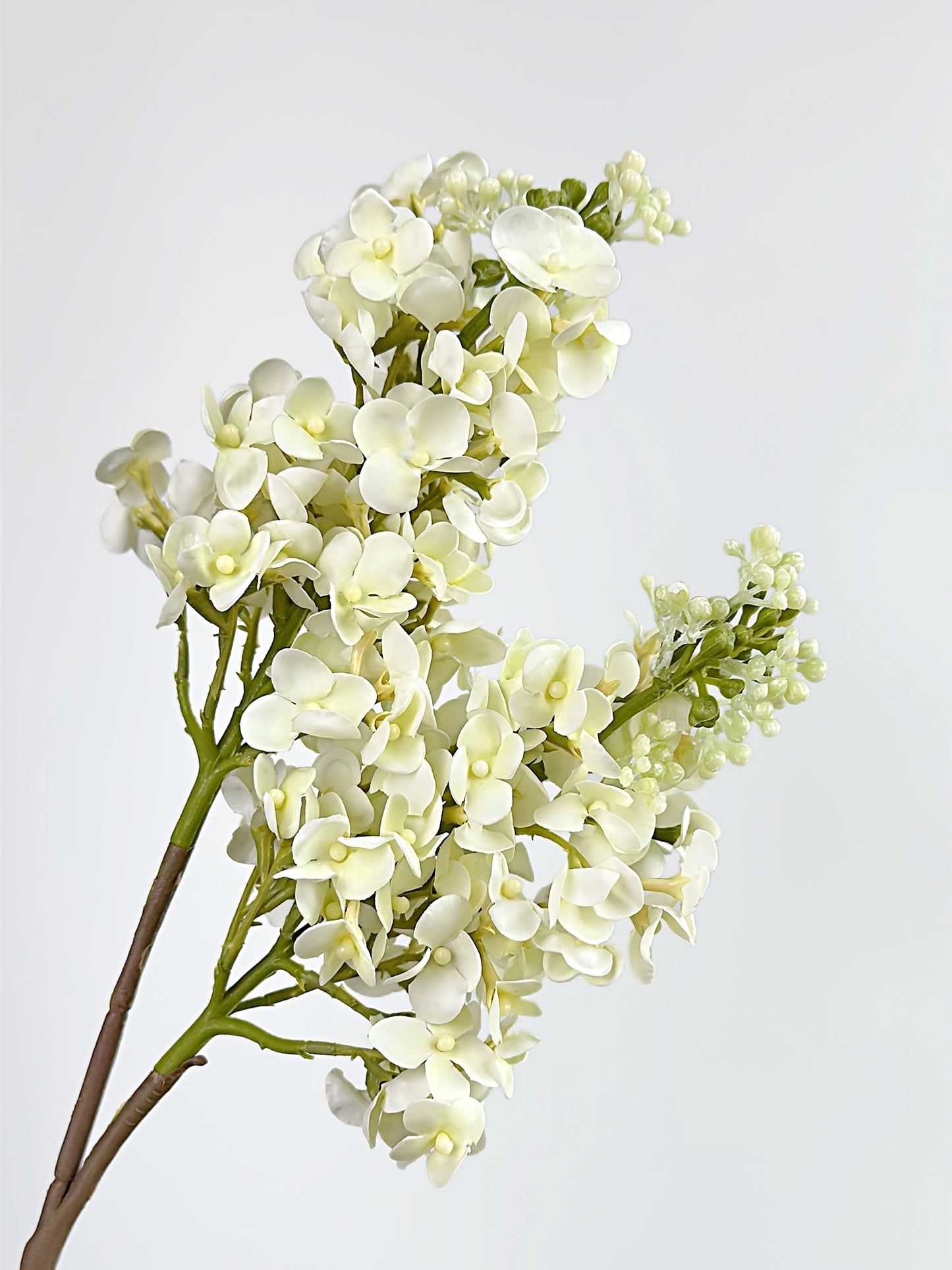 Cream Real Touch Lilac Blooming Branch